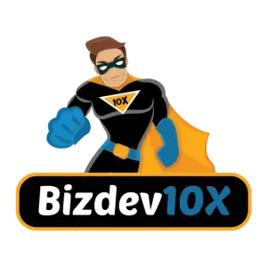 Logo of Adept Digitals' client "Bizdev10x"