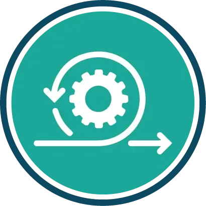 Agile workflow and process icon at Adept Digitals