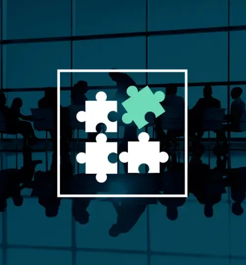 Puzzle piece illustration symbolizing custom business solutions