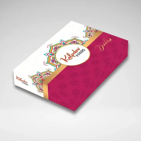 Kalpdev Foods Diwali gift box packaging design by Adept Digitals