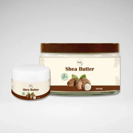 Another packaging design piece MiDé Shea Butter jars (matches the MiDé Care brand logo from earlier)