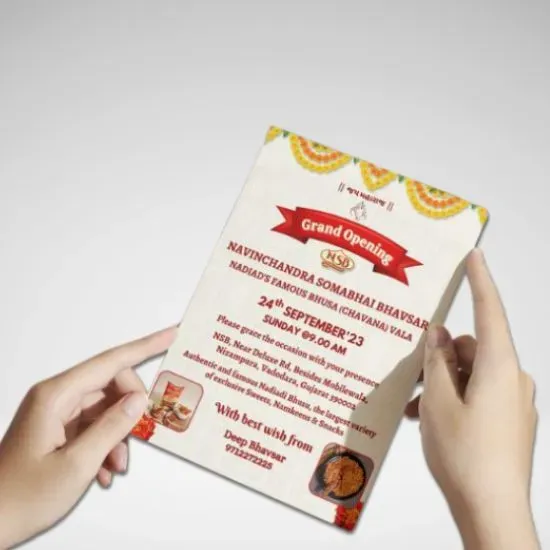 NSB Grand Opening invitation card design by Adept Digitals
