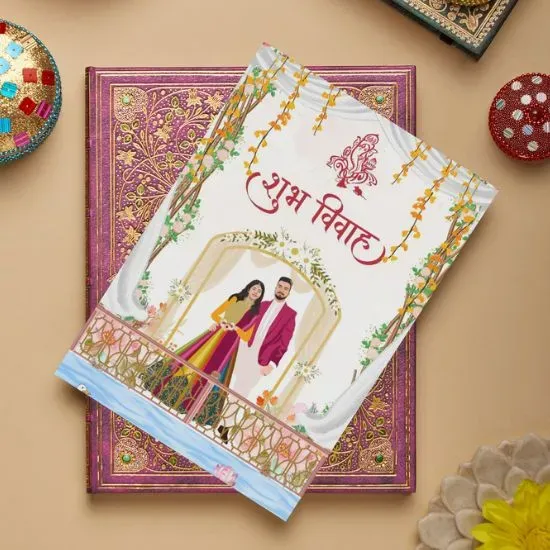 Shubh Vivah wedding invitation card design by Adept Digitals