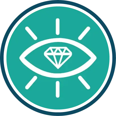 Vision and premium quality icon at Adept Digitals