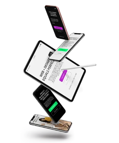 Web and app design mockup showcasing Adept Digitals' design services
